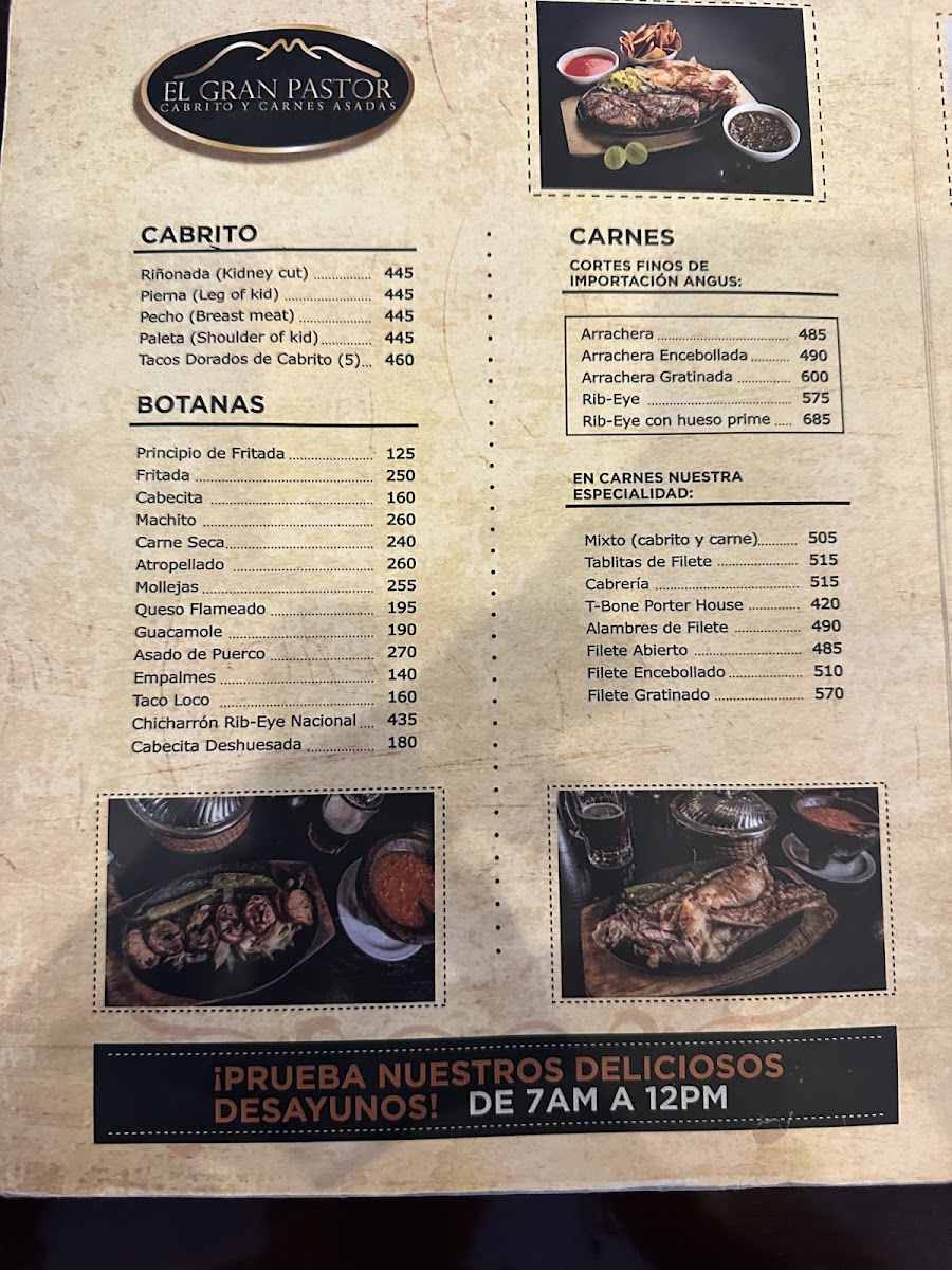 El Gran Pastor Menu - Image 5