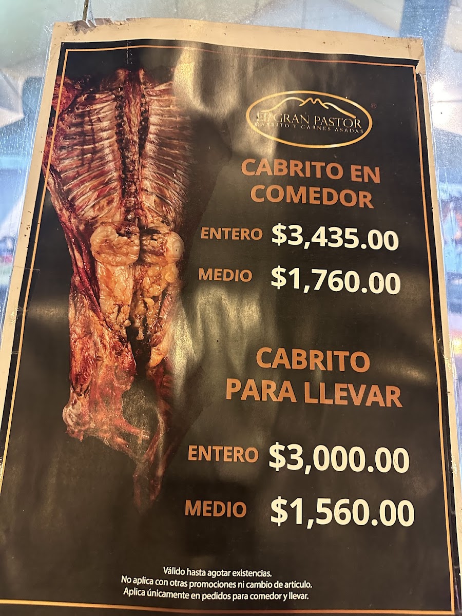 El Gran Pastor Menu - Image 6